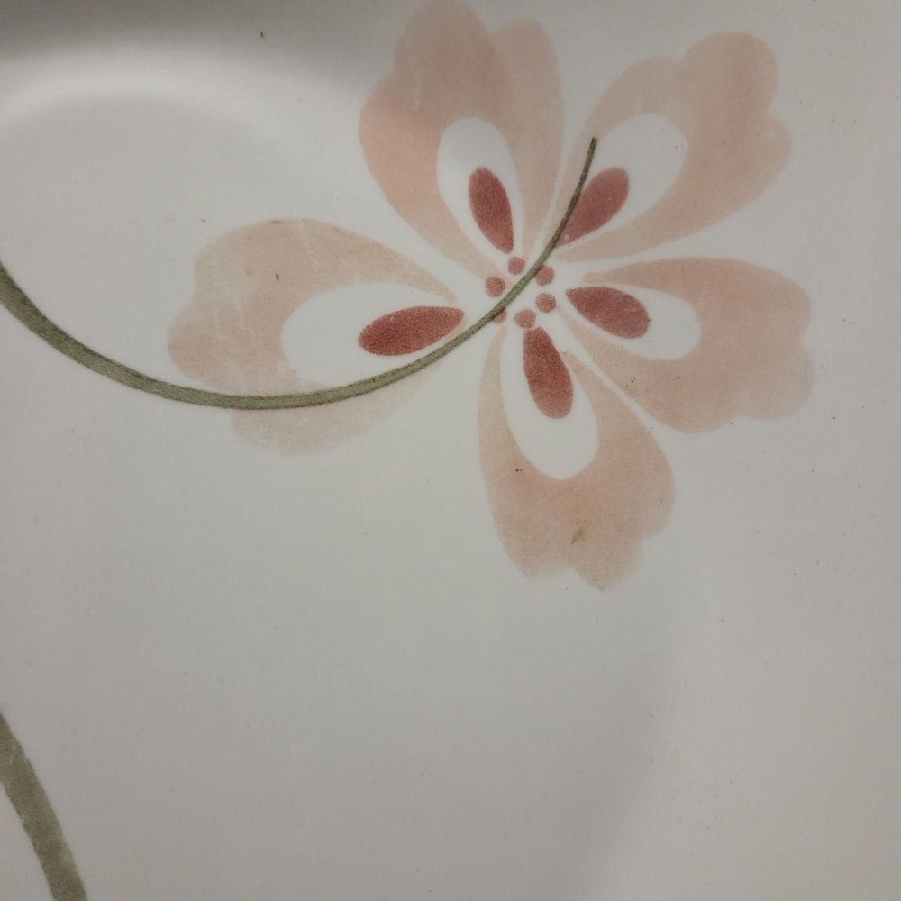 Corelle Floral Square Dinnerware Set - Pink and Green - Picture 4 of 8